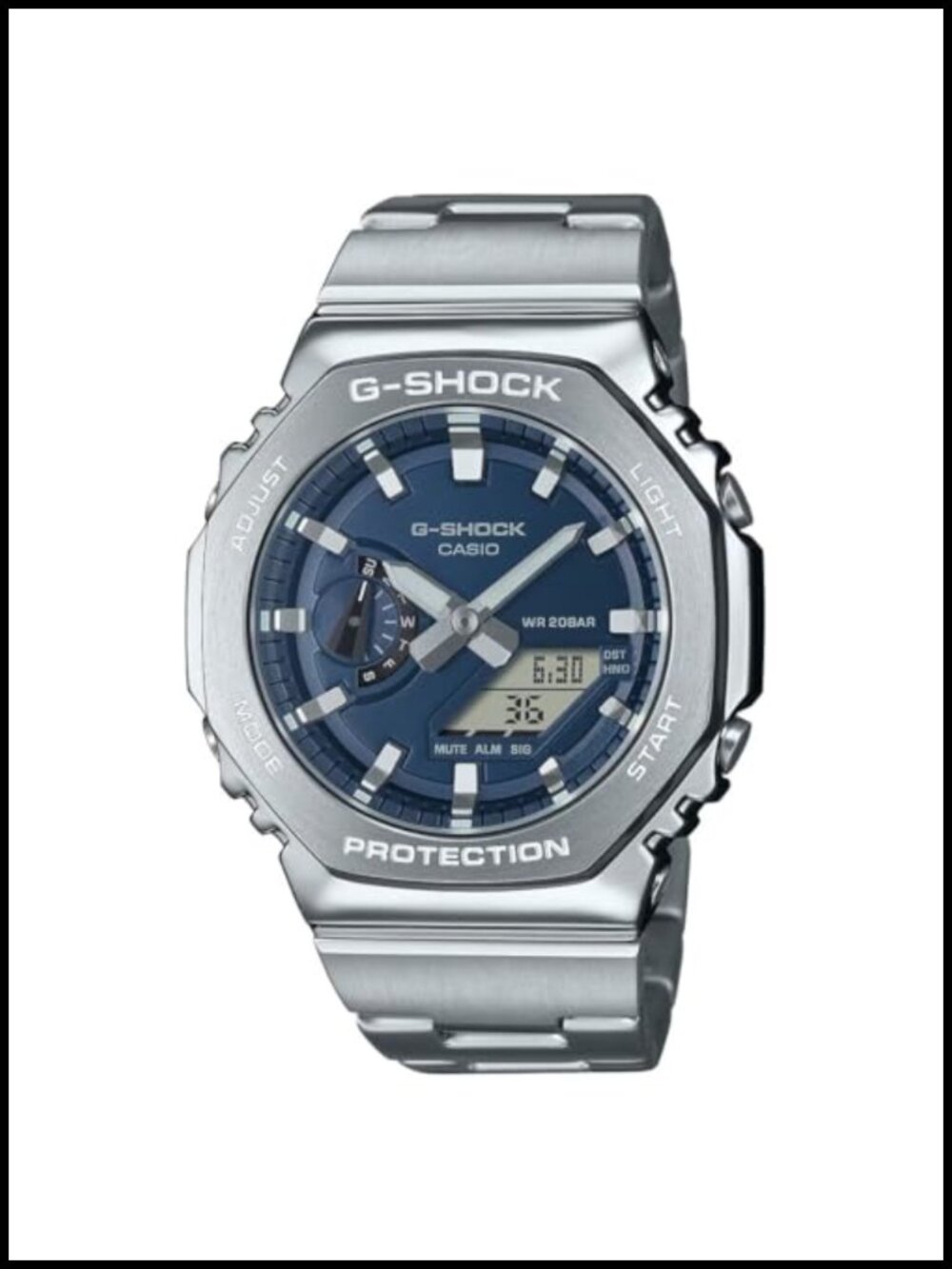 G-Shock G-STEEL 43mm Analog-Digital Stainless Steel Watch Quartz Water